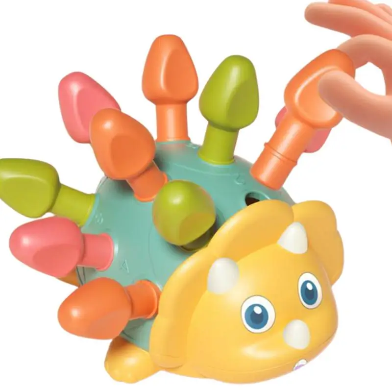 

Montessori Fine Motor Skill Training Focuses Hand Eye Game Hedgehog Color Number Sorting Nesting Educational Toys For Kids