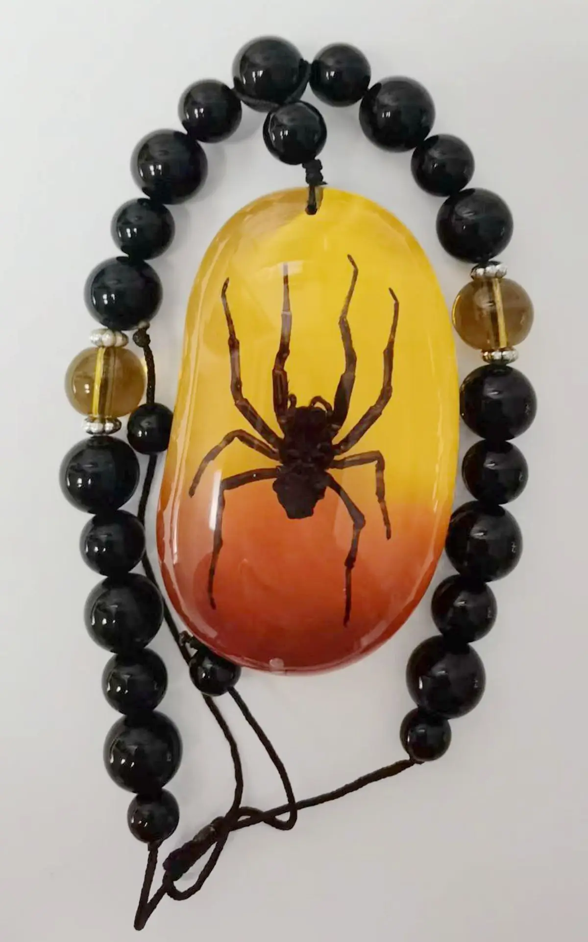 Уникальный дизайн браслета Паук Черный круглый браслет из бисера с насекомыми