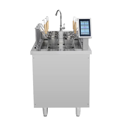 Factory Auto Lift Electric Pasta Cooker Noodle Induction Natural Gas Boiler Commercial Convection 9 6 Hole With Cabinet For Sale