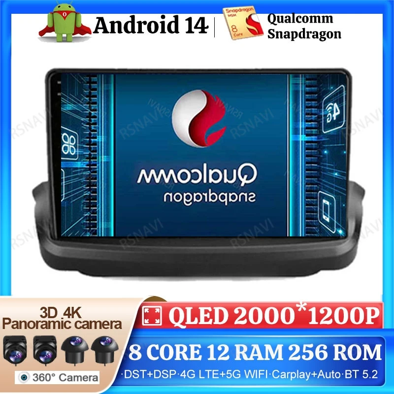 Автомобильное радио Android 14 для Hyundai Rohens Coupe Genesis 2009-2011 головное устройство стерео