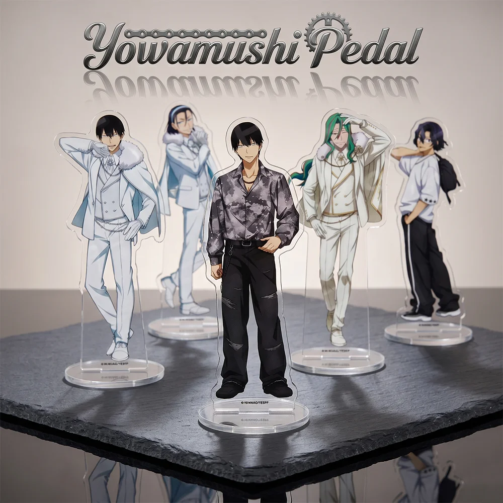 Фото Акриловая подставка-брелок 15 см с персонажами аниме Yowamushi Pedal: Сакамичи Онода, Шунсуке Имаизуми. Декор для стола, коллекционный подарок. №1
