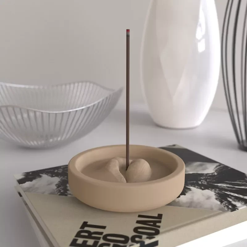 

Concrete Incense Insert Silicone Mold Creative Mouth Shape Design Aromatherapy Incense Tray Mold DIY Decoration Decoration Molds