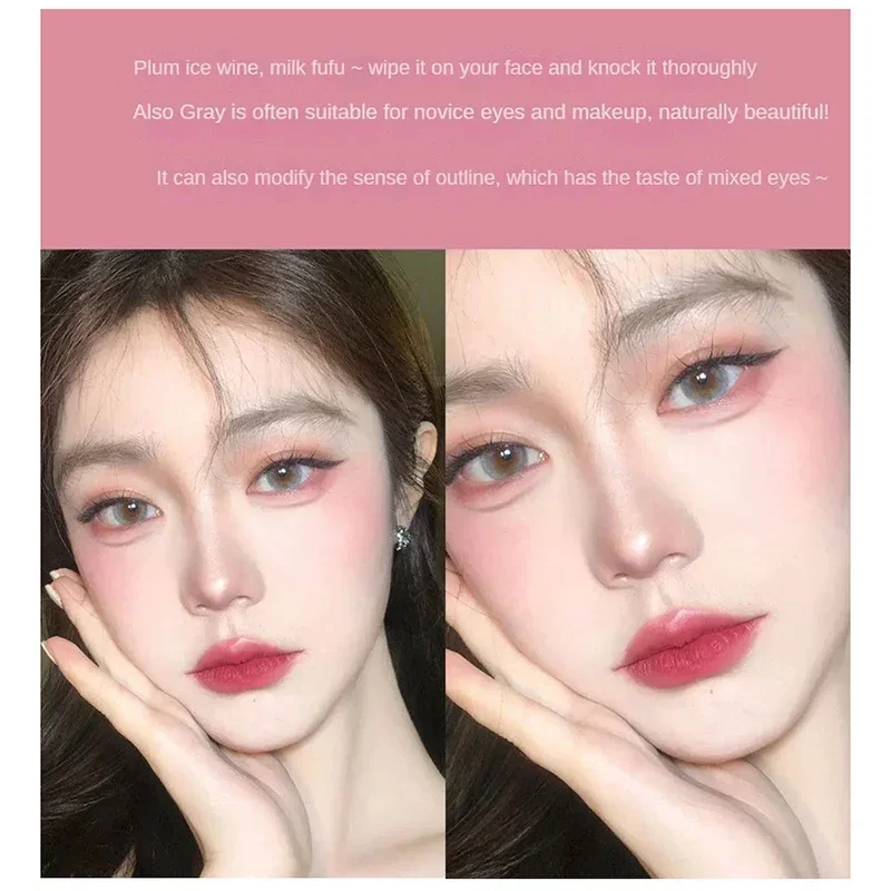 Пудра для лица Румяна матовый натуральный оттенок щек Осветление ЛИЦА