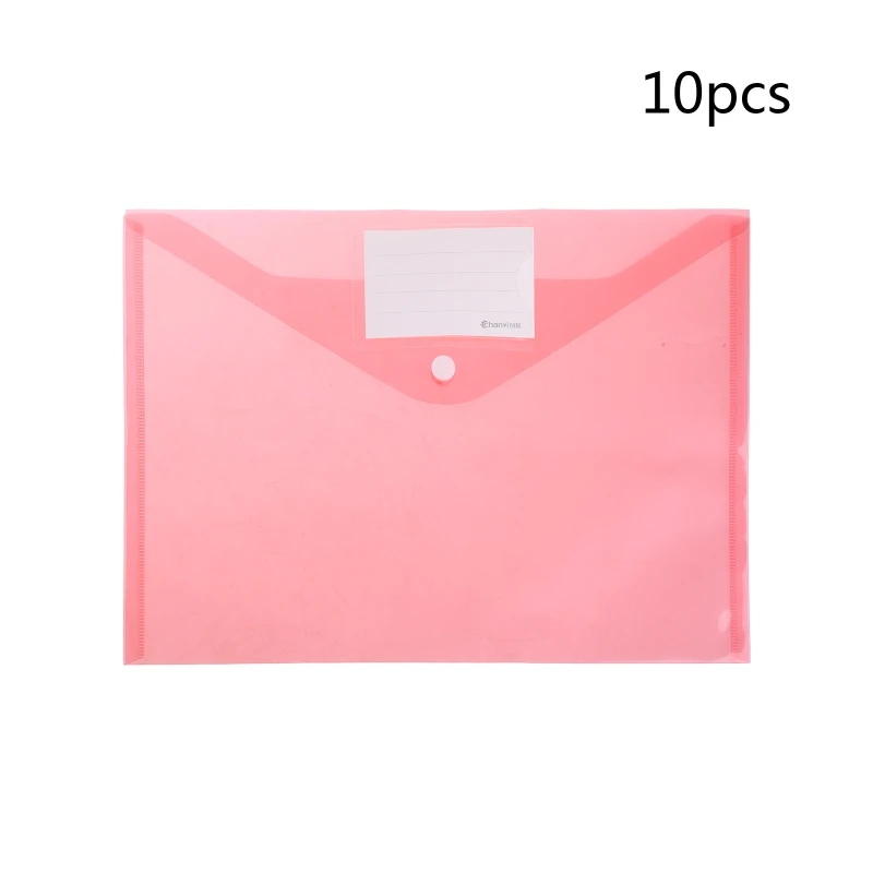 10 шт. прозрачные бумажники с кнопкой |