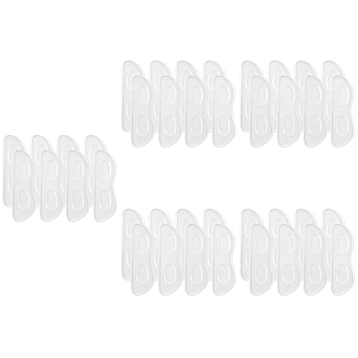 

20 Pairs Dressy Sandals Women Heels Silicone Cushions Care 10.5x4cm Portable Stickers Silica Gel Shoe Supply Adhesive Pads