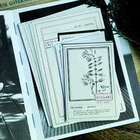 32pcs vintage tag memo pad junk journal ephemera craft paper retro label card making album scrapbooking material paper planner