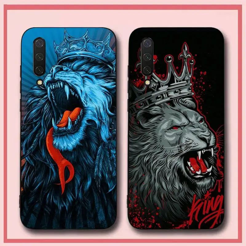 

Lion With Crown Phone Case for Xiaomi mi 5 6 8 9 10 lite pro SE Mix 2s 3 F1 Max2 3