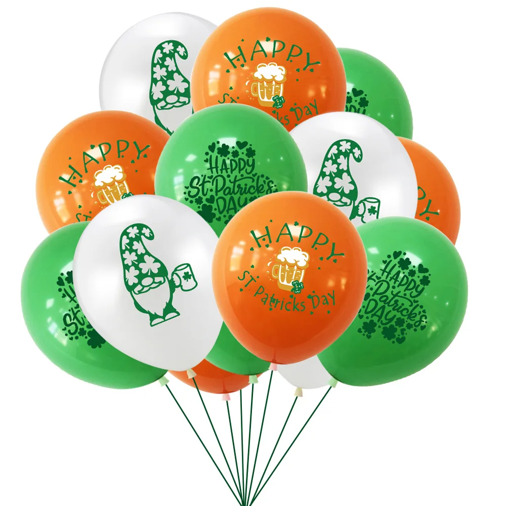 

20Pcs 12 Inch Saint Patrick's Day Printed Latex Balloon Irish Beer Festival Party Decorations Party and holiday decoration