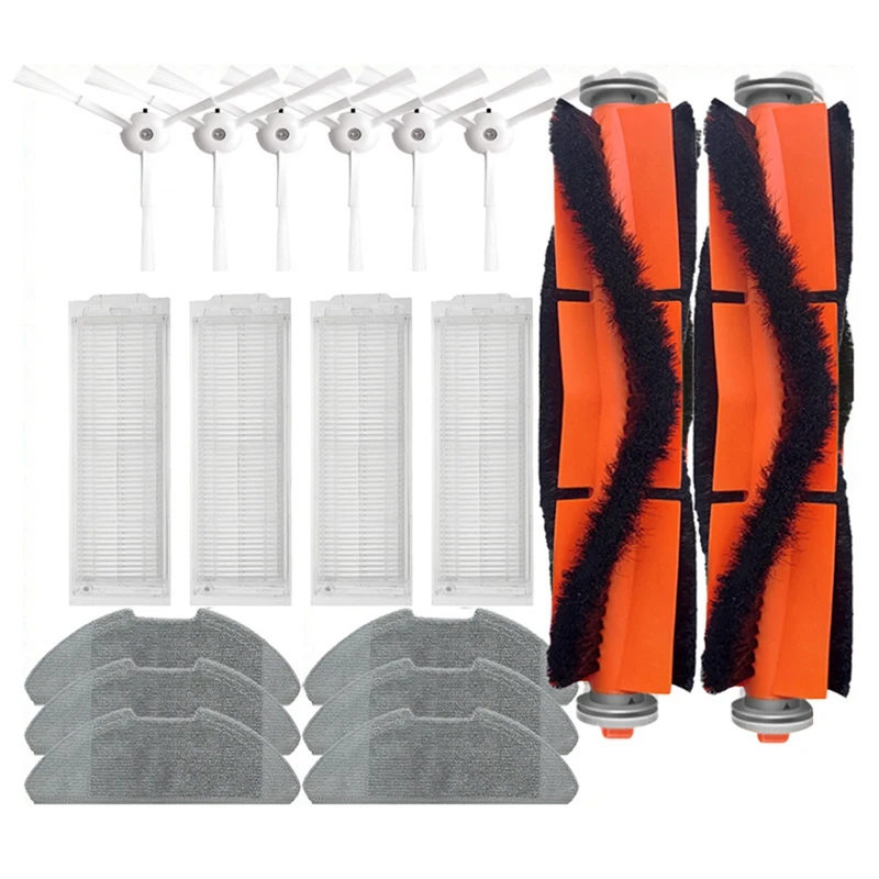 

Швабра для робота-пылесоса Xiaomi Mi 2 Lite / Mi 2 Pro/MJST1SHW, запчасти, основная боковая щетка, Hepa фильтр, тряпка