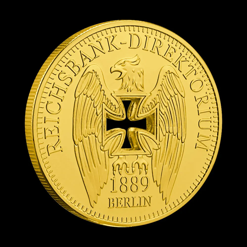 Памятная монета с позолоченным покрытием крестом 1889 г. | Дом и сад