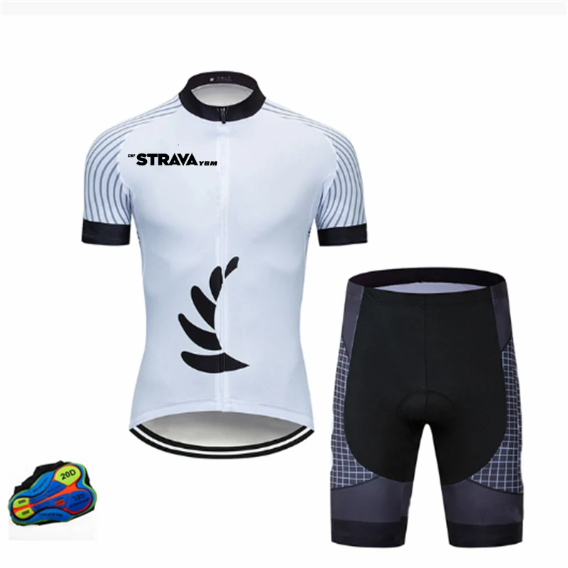 

Men's Short Sleeve Cycling Jersey With Bib-short 2021 New Cycling Set Breathable Bicycle Uniform Racing Sport Mountain Bike Suit