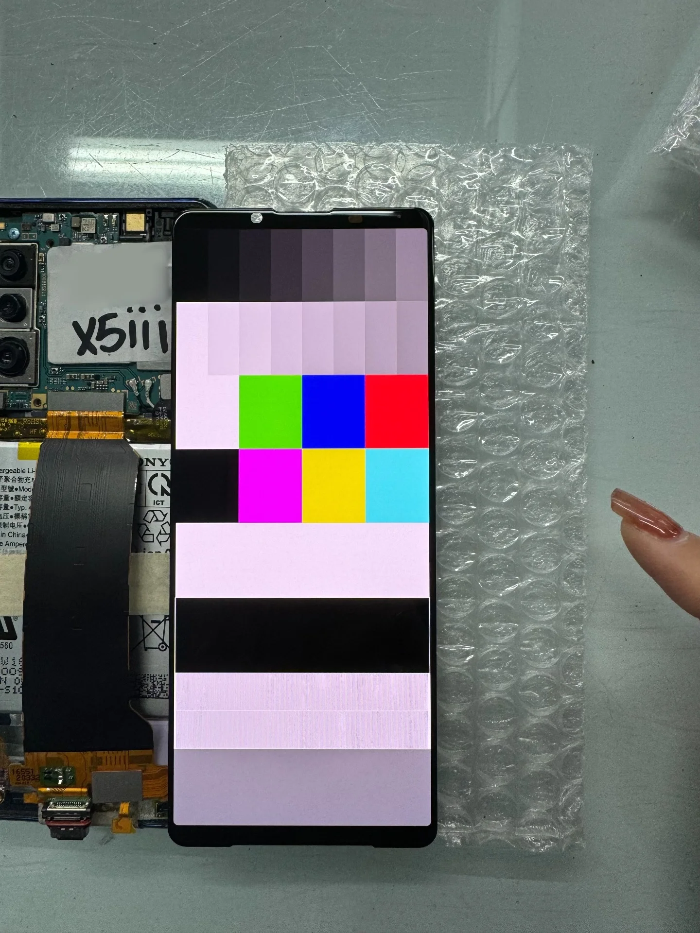 Фото AMOLED-экран для SONY Xperia 5iii, оригинальный дисплей с сенсорным экраном в сборе, замена №3
