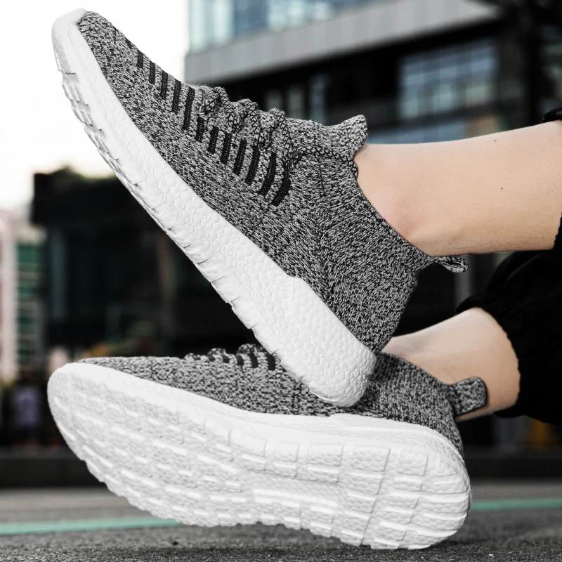 Men Shoes Light Running Sneakers Men Soft Bottom Fashion Casual Walking Shoes Breathable Slip on Mens Loafers Zapatillas Hombre