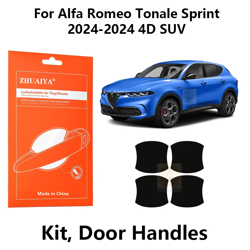 

Защитная пленка ZHUAIYA для красок дверной ручки, ТПУ PPF для Alfa Romeo Tonale Sprint 2024-2024 4D SUV