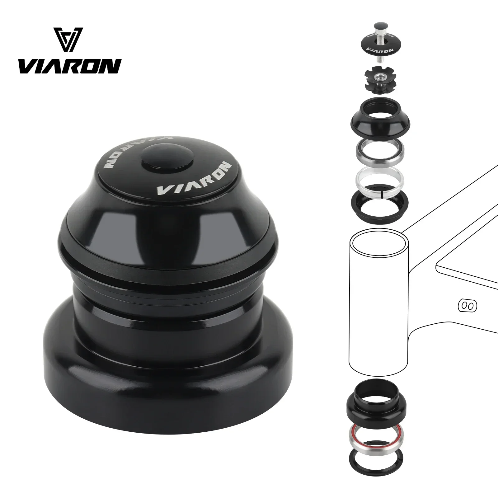 Гарнитура для велосипедной рамы велосипедная вилка коническая трубка конвертер