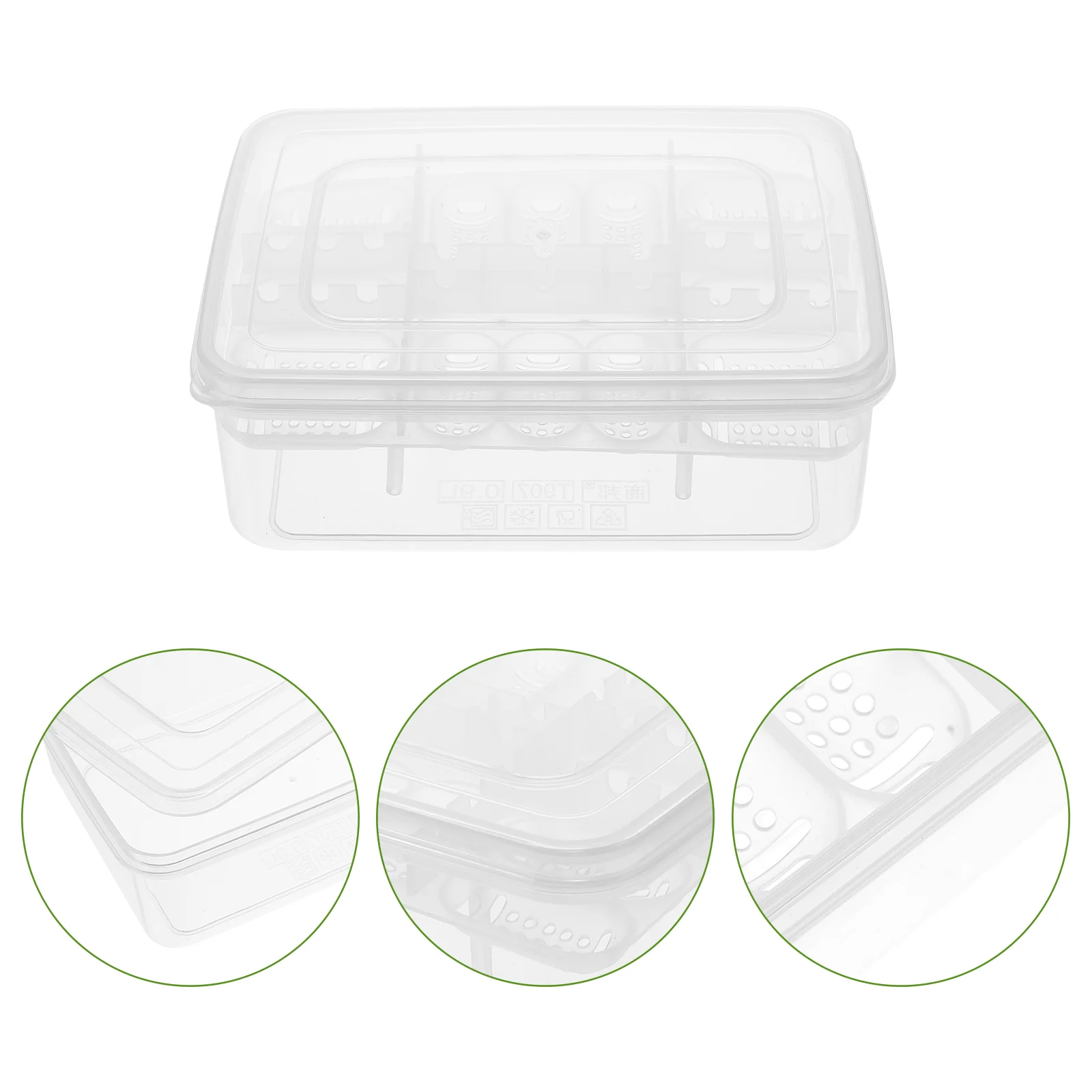 

2pcs Reptile Breeding Box 16 Compartments Gecko Turtle Lizards Reptile Hatchery Box Eggs Incubator