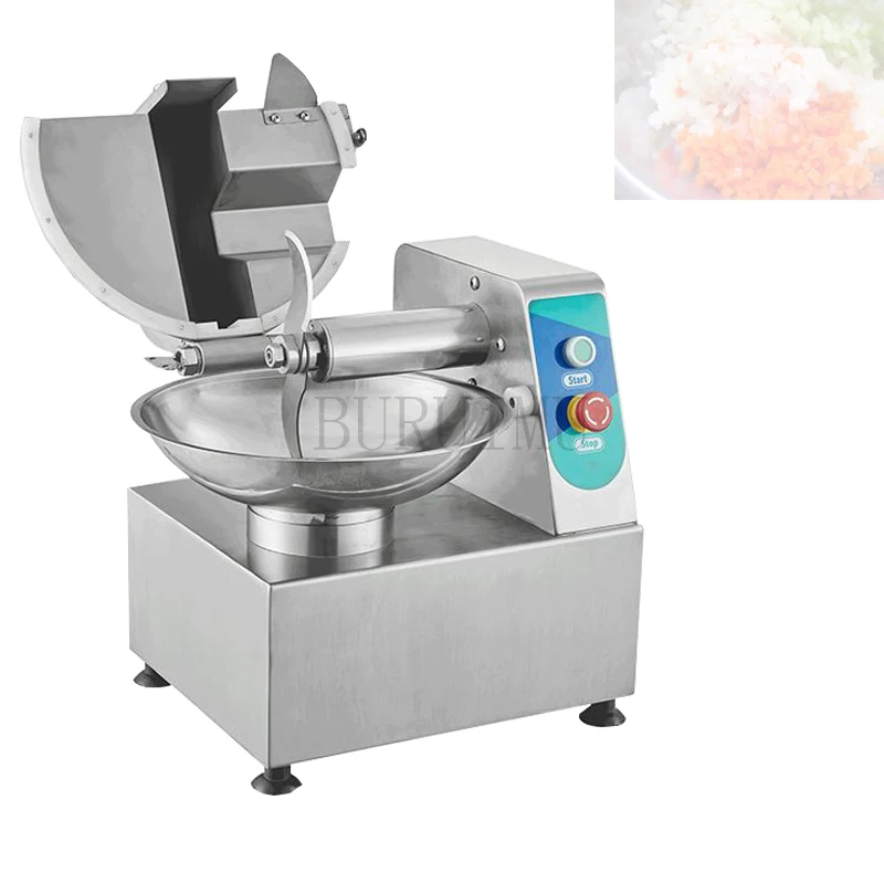 

Multifunctional Automatic Steel Electric Vegetable and Meat Grinder Chopper Sausage Making Machine Industrial Mixer Bowl Cutter