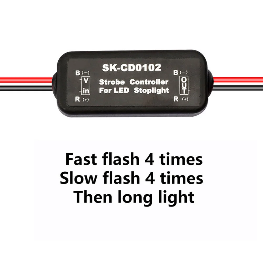 

Модуль мигалки контроллера стробоскопа для автомобиля, светодиодный стоп-сигнал, защита от короткого замыкания SK-CD0100 SK-CD0102