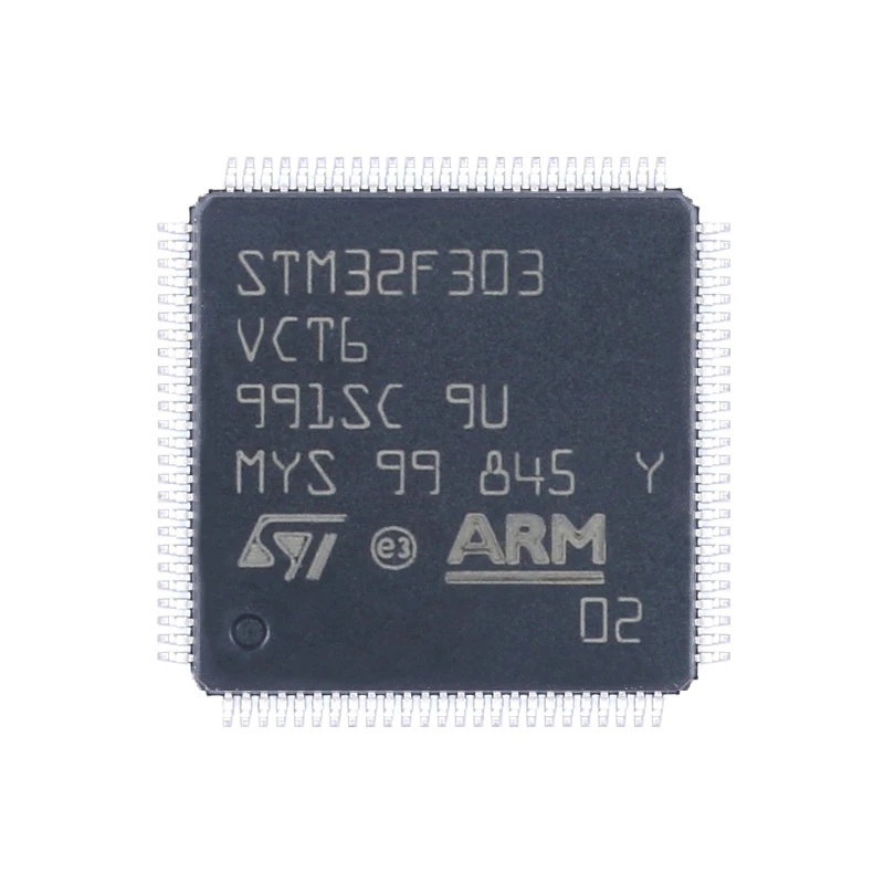 

10pcs/Lot STM32F303VCT6 LQFP-100 ARM Microcontrollers MCU 32-Bit ARM Cortex M4 72MHz 256kB MCU FPU