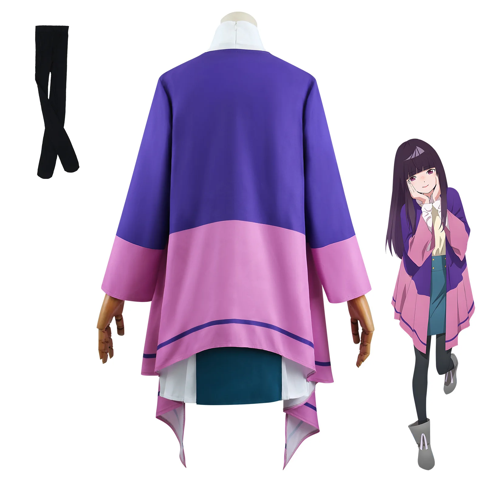 Mei Ким анок Takanashi Косплей Медуза не может плавать ночью анимационный жакет парик