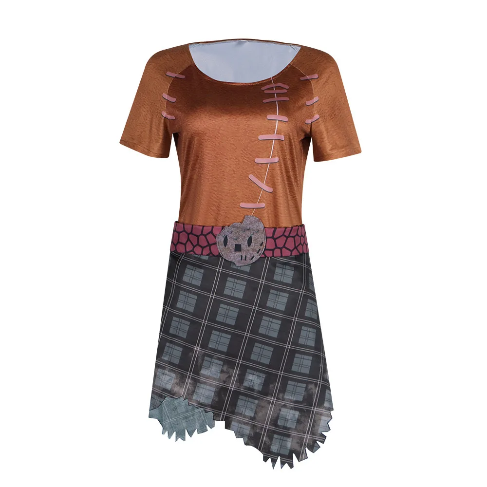 Зеленый Cos Monster Alien Princess Fiona Косплей Огра Костюм Хэллоуин Карнавальные наряды для