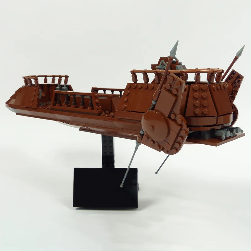Фото Набор для сборки модели MOC UCS Desert Skiff Space Battle (612 деталей) — коллекционный научно-фантастический конструктор Galaxy, набор для творчества DIY, мега-мини игрушка, подарок №3