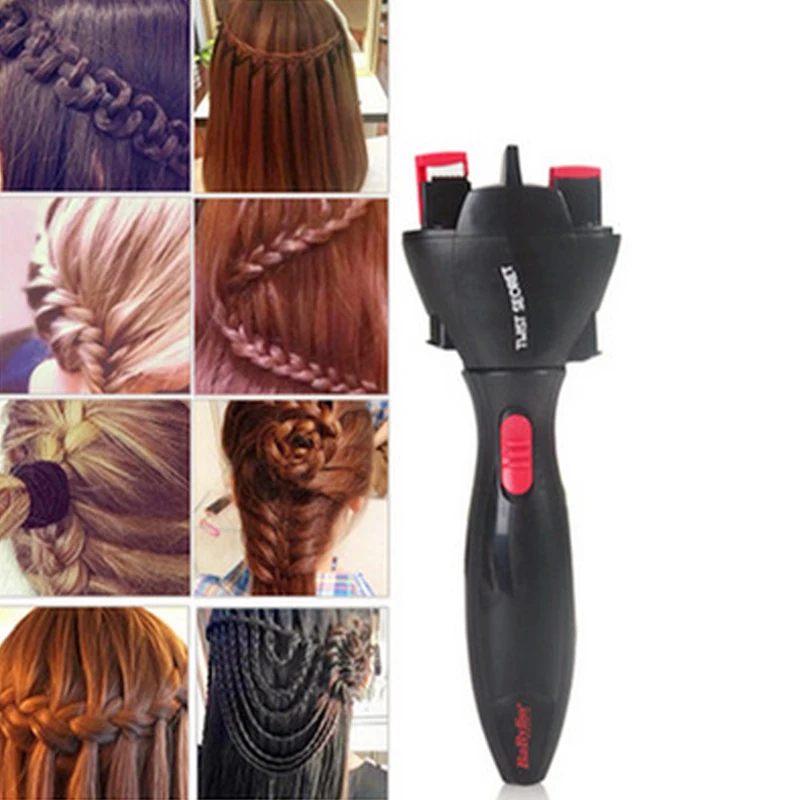 

Hairdressing Modeling Tools Automatic Brakes Fast Braid Machine Electric Hair Hair Artifacts (Size: 0.47 Kg, Color: Black)