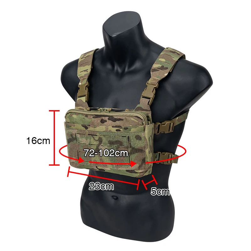 KGR Tactical Mini Chest Rig Охотничий жилет Molle Тактическая боевая нагрудная установка с