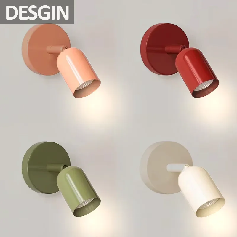 Скандинавский светодиодный настенный светильник с регулировкой угла наклона