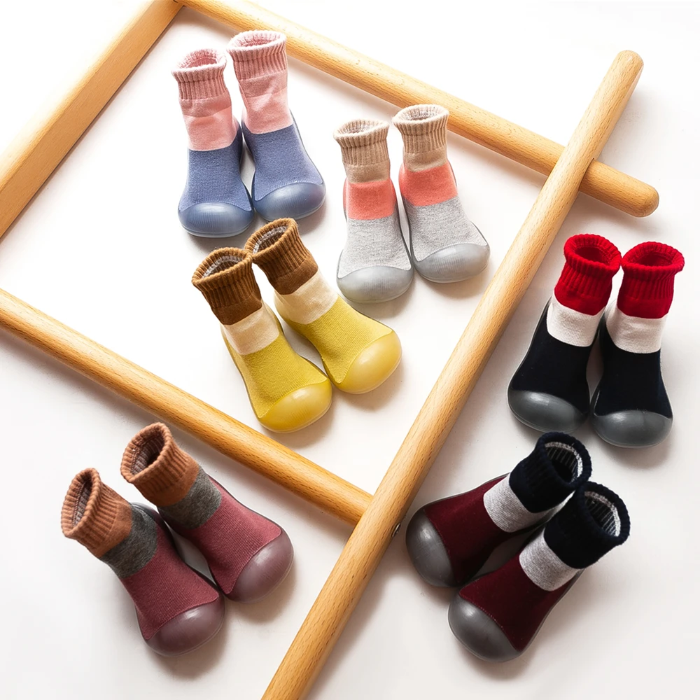 

baby socks shoes for winter cotton thick socks and floor shoes for 0-3 years