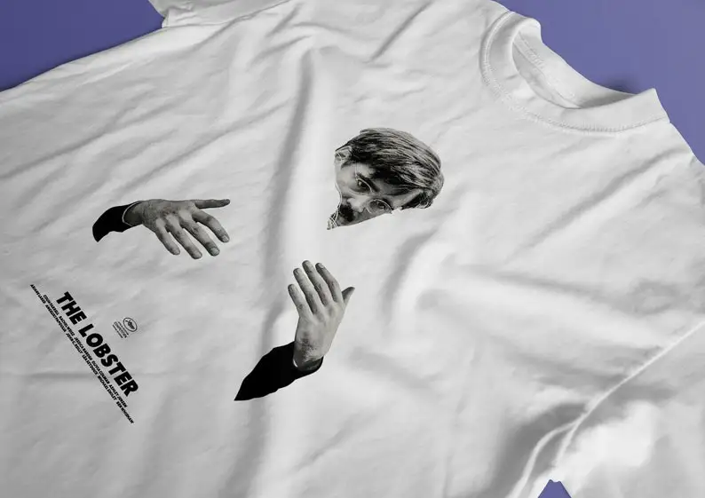 Омар Yorgos Lanthimos Colin Farrell 2015 г. — футболка с ретро-принтом HQ тяжелый унисекс круглым