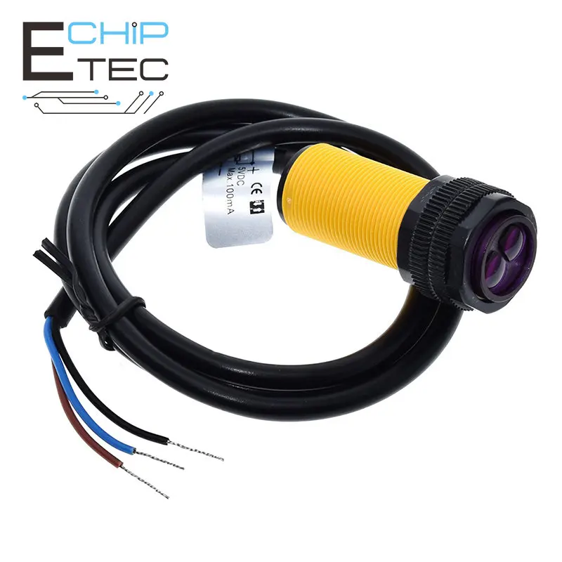 

1PCS Smart Car Robot Infrared Obstacle Avoidance Photoelectric Sensor Proximity Switch3-80cm Detection Range Adjustable