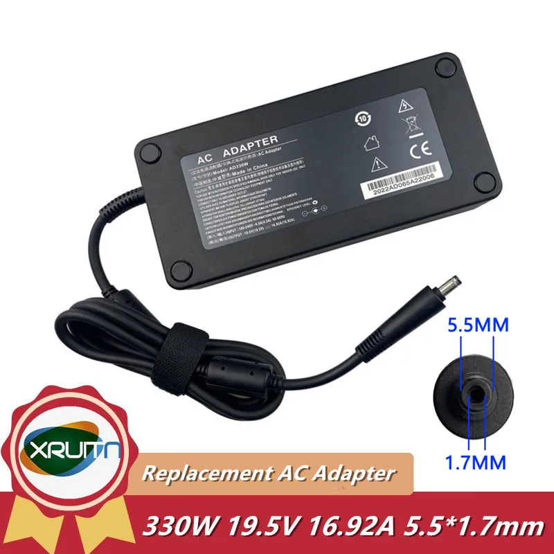 

Chicony 19.5V 16.92A 330W Power Adapter A20-330P1A A330A012P Charger For UNVEILS NEO 15 HIGH-END GAMING Power Supply
