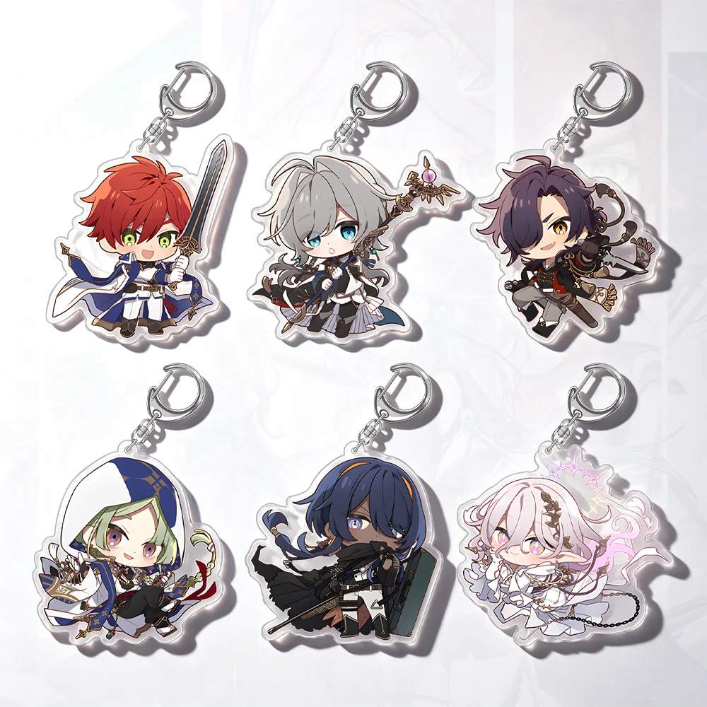 Фото Акриловые брелоки Crazy Chain-Elpis no Kusari-Rex de Courachel Vardis Cronoll Lise René Xana Fratnis Lailaps God Figure Chibi №1