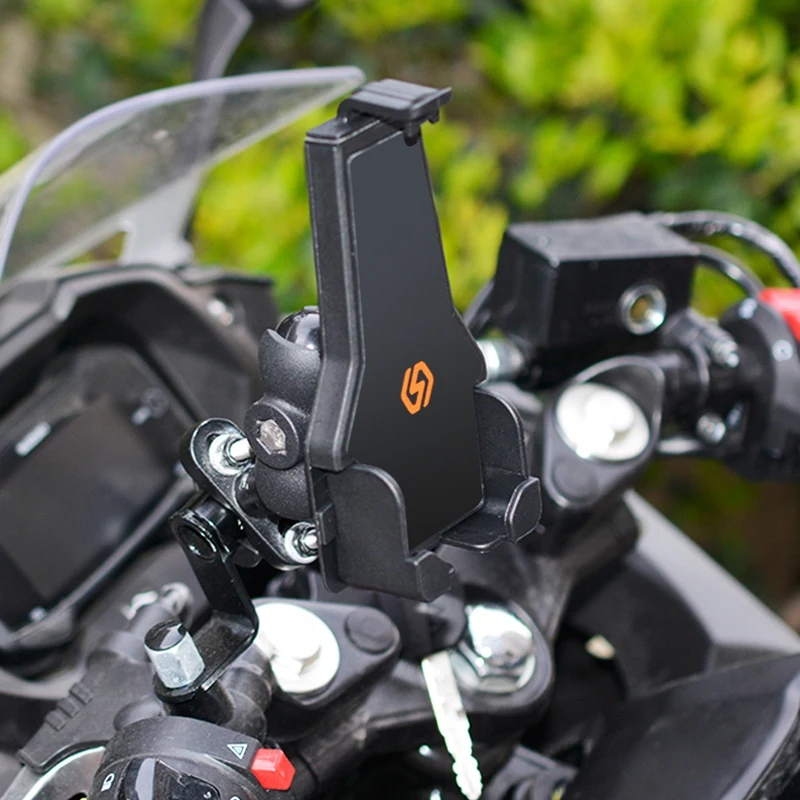 

Universal Motorcycle Mobile Phone Holder 360 Rotation Bike Scooter Phone Mount for 4-7 Inches Android Cell Phones