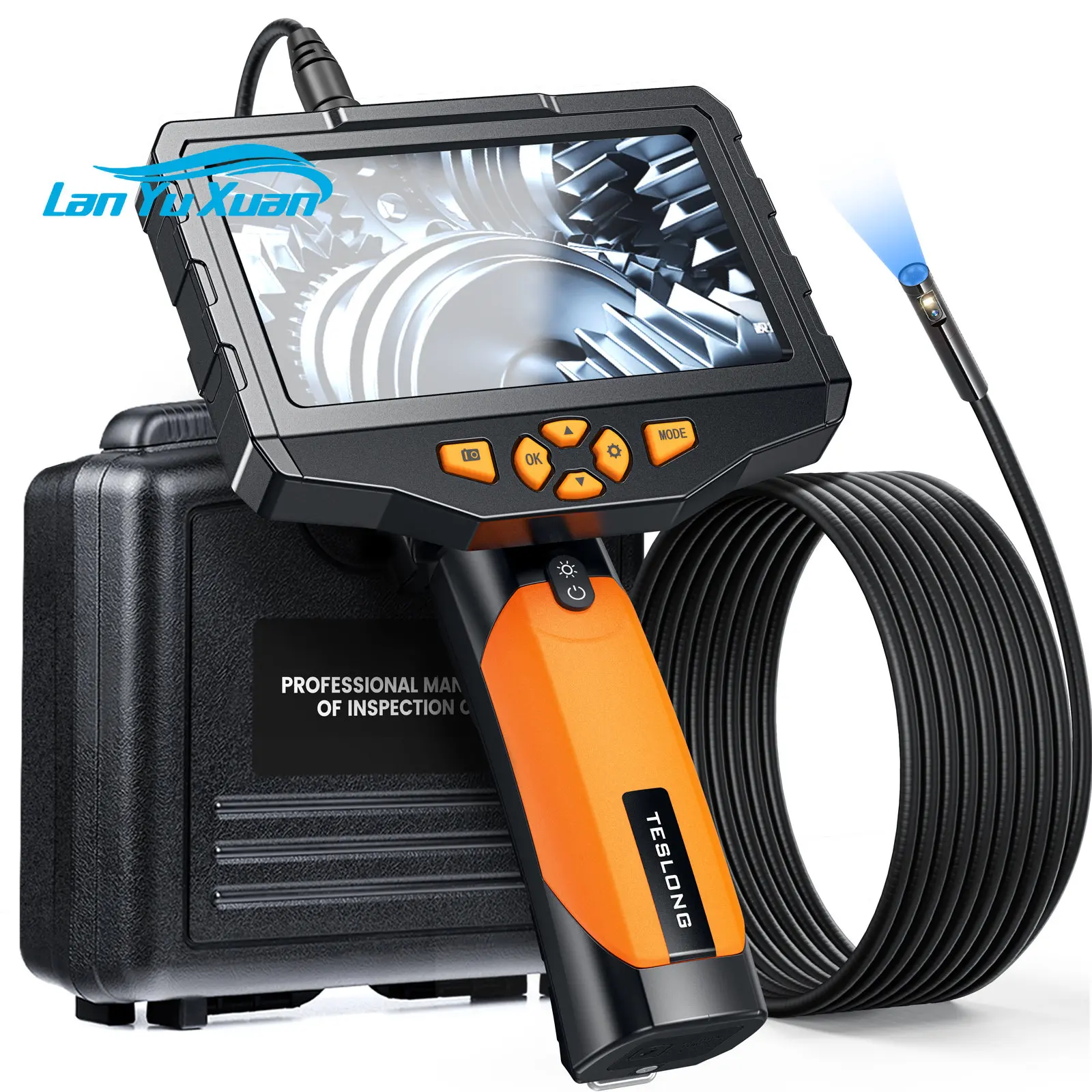 

TESLONG 5.5mm inspection Camera 5 inch Video borescope camera Industrial Endoscope Auto Diagnostic Tool
