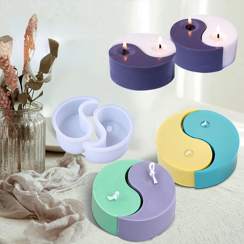

DIY Tai Chi Candle Silicone Mold Aromatherapy Candle Gift Epoxy Resin Mold