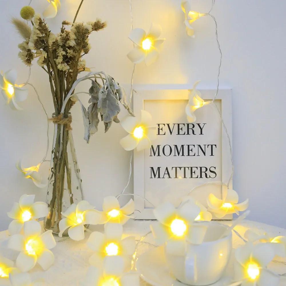 

Рождественские светодиодные ночные светильники из ПВХ, романтическая сказочная гирлянда, работающая от батарейки, водонепроницаемая Цветочная фотогирлянда для свадьбы