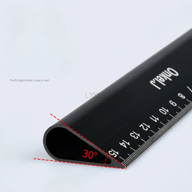 Линейка в виде капель воды 15/30 см из алюминиевого сплава