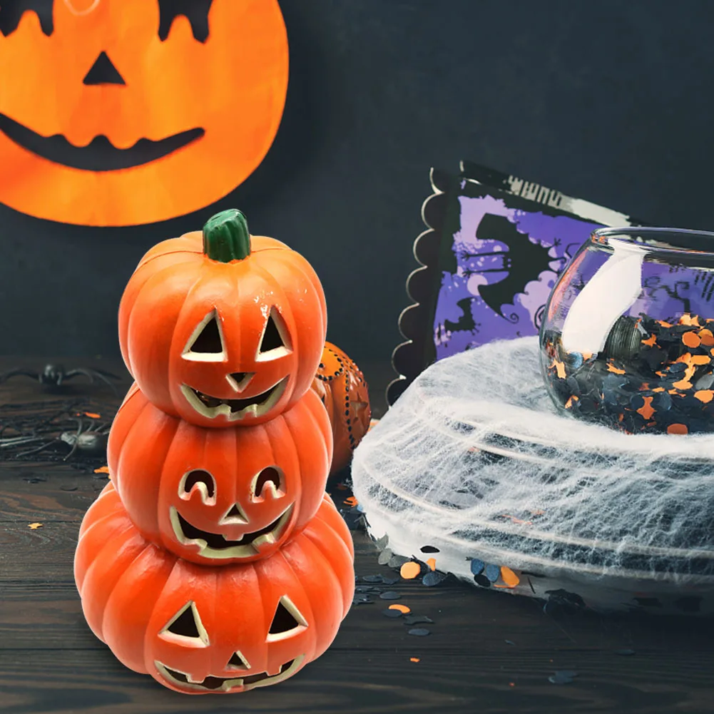 

Светодиодный ная лампа в виде тыквы на Хэллоуин, праздничная светящаяся лампа в виде тыквы, ужасная атмосфера, реалистичная форма для Хэлло...