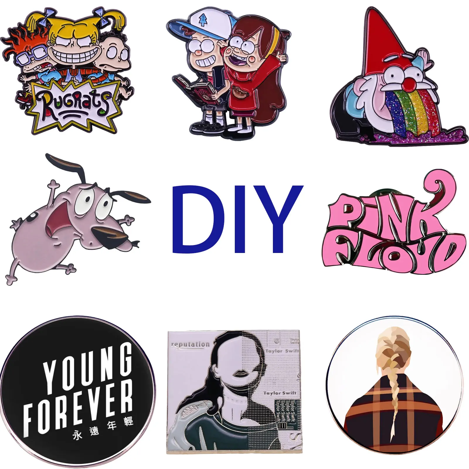 

Custom Brooch Pin Badge For Anime Movie Music Party cCothes Pants Backpack Gift Souvenir Accessories