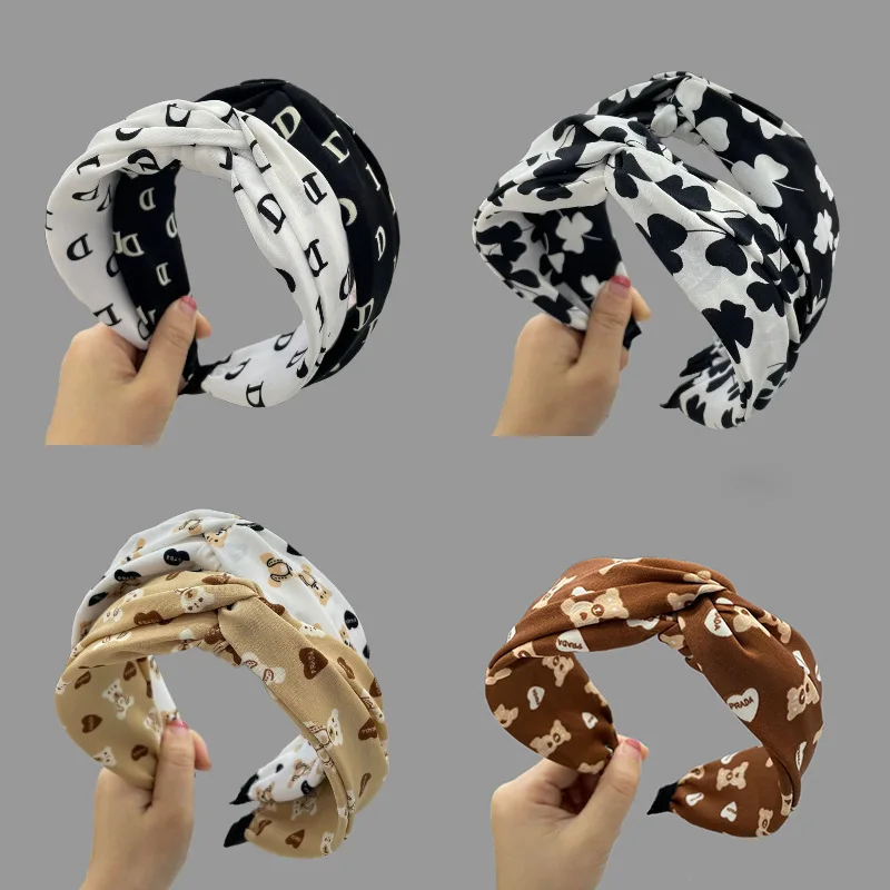 

Новинка, Женский ободок с перекрестной широкополосной лентой