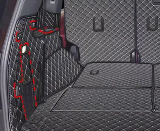 Высшее качество! Специальные коврики для багажника автомобиля Lexus LX 500d 5 мест 7 2024