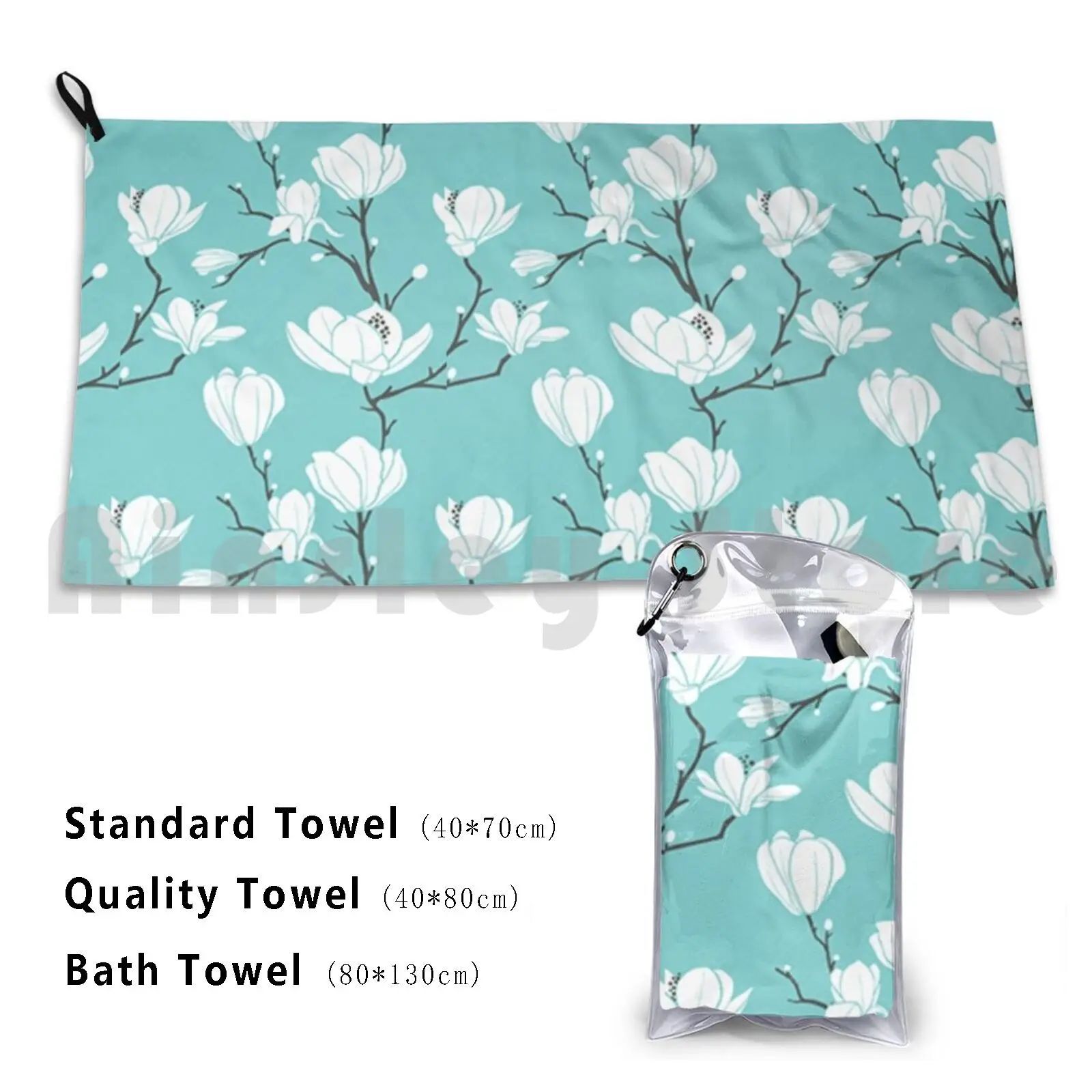 Bath Towel Floral Flowers Spring Leaves Leaf Vintage Blossom Seed Nature Natural