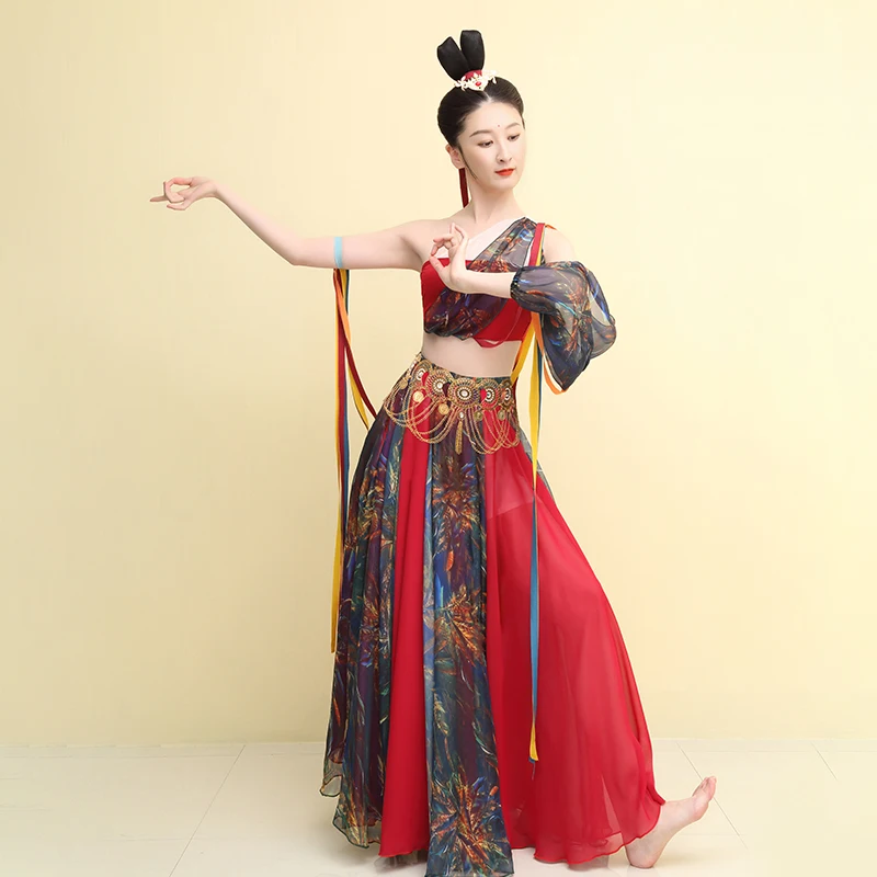 Танцевальное платье Dunhuang Kweichow экзотическое классическое элегантное в китайском