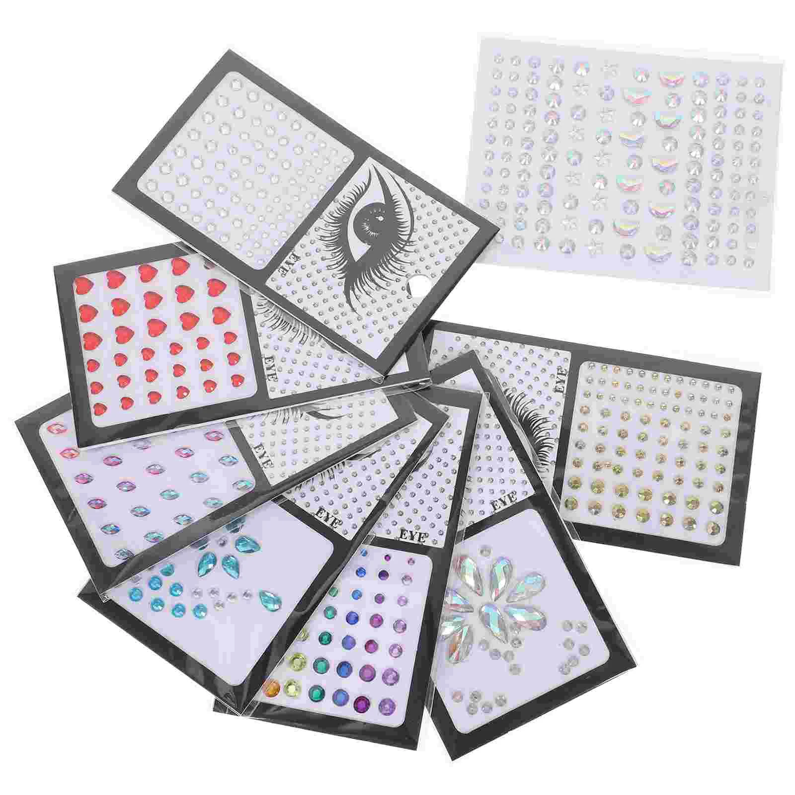 

Facejewels Stickers Rhinestones Rhinestone Mermaid Makeup Crystal Sticker Body Eye Nail Decalsfacial Stickjewelfestivaladhesive