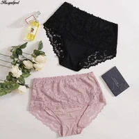 trufeeling 2pcslot 3xl 4xl 5xl women plus size lace panties summer ultra thin breathable underwear solid mid rise sexy%c2%a0briefs