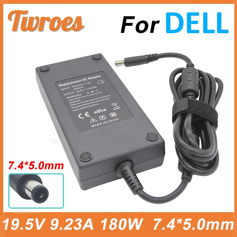 19.5v 9.23a 7.4*5.0mm 180w For Dell Precision M4600 M4700 M4800 Alienware 13 R3 Power Supply Da180pm111