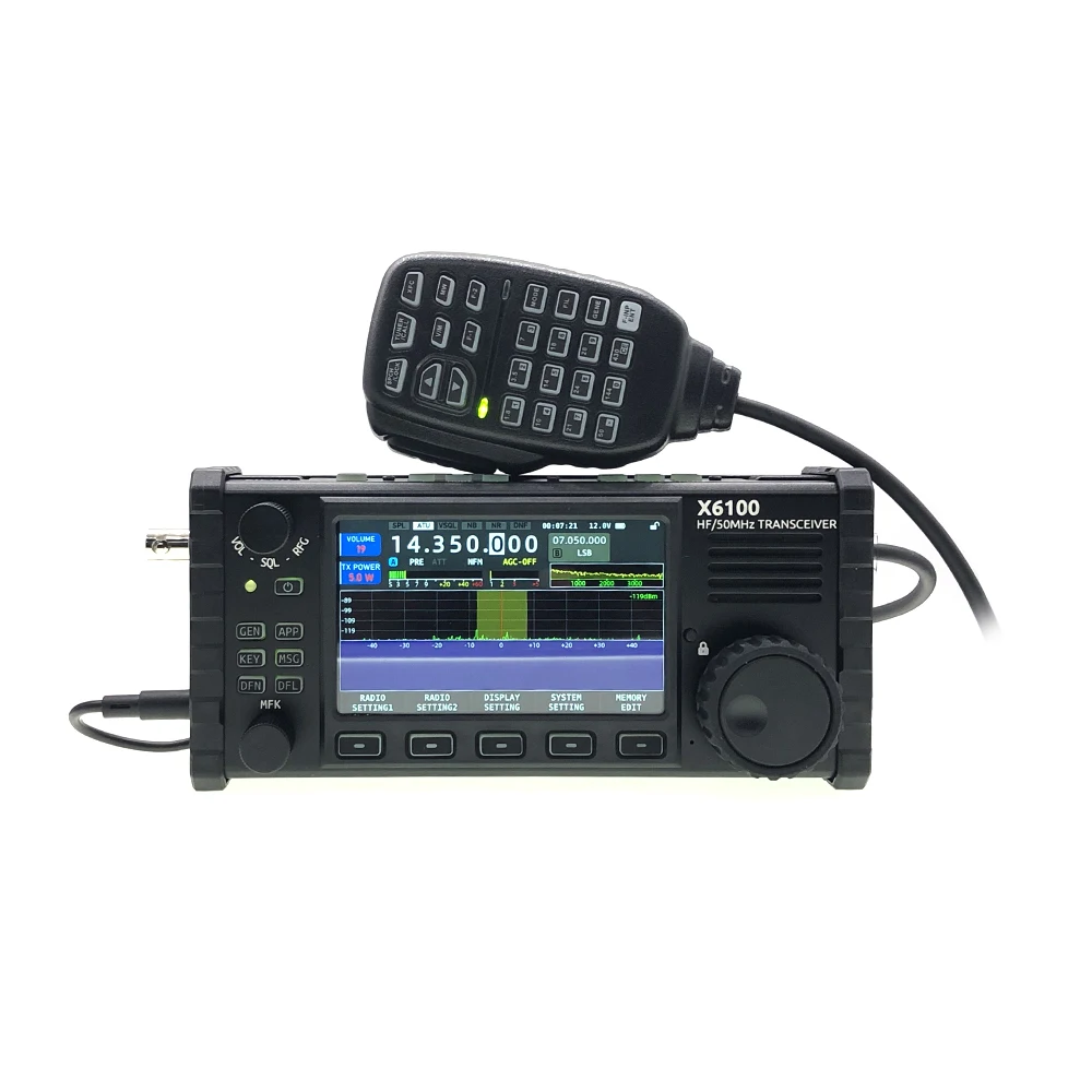 Original XIEGU X6100 50MHz HF Transceiver Portable SDR Shortwave Transceiver With Antenna Tuner All Mode Transceiver