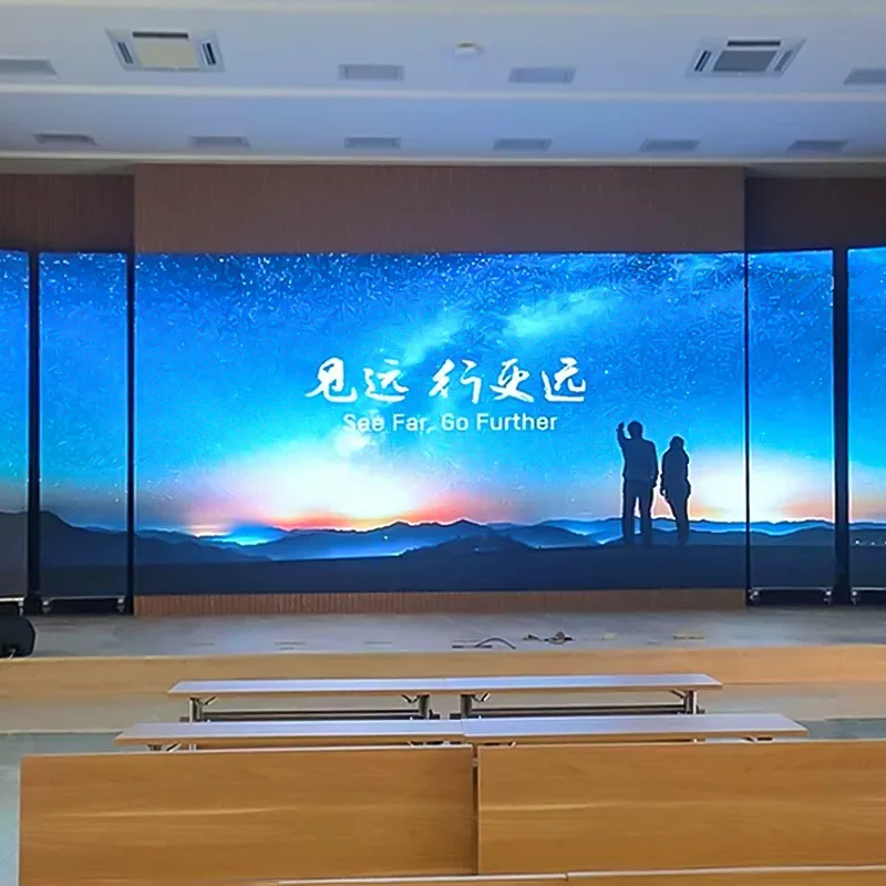 Фото Оптовая продажа: Внутренний рекламный LED-экран P1.25 с разрешением 4K, яркостью 500 нит, водонепроницаемая панель дисплея №2